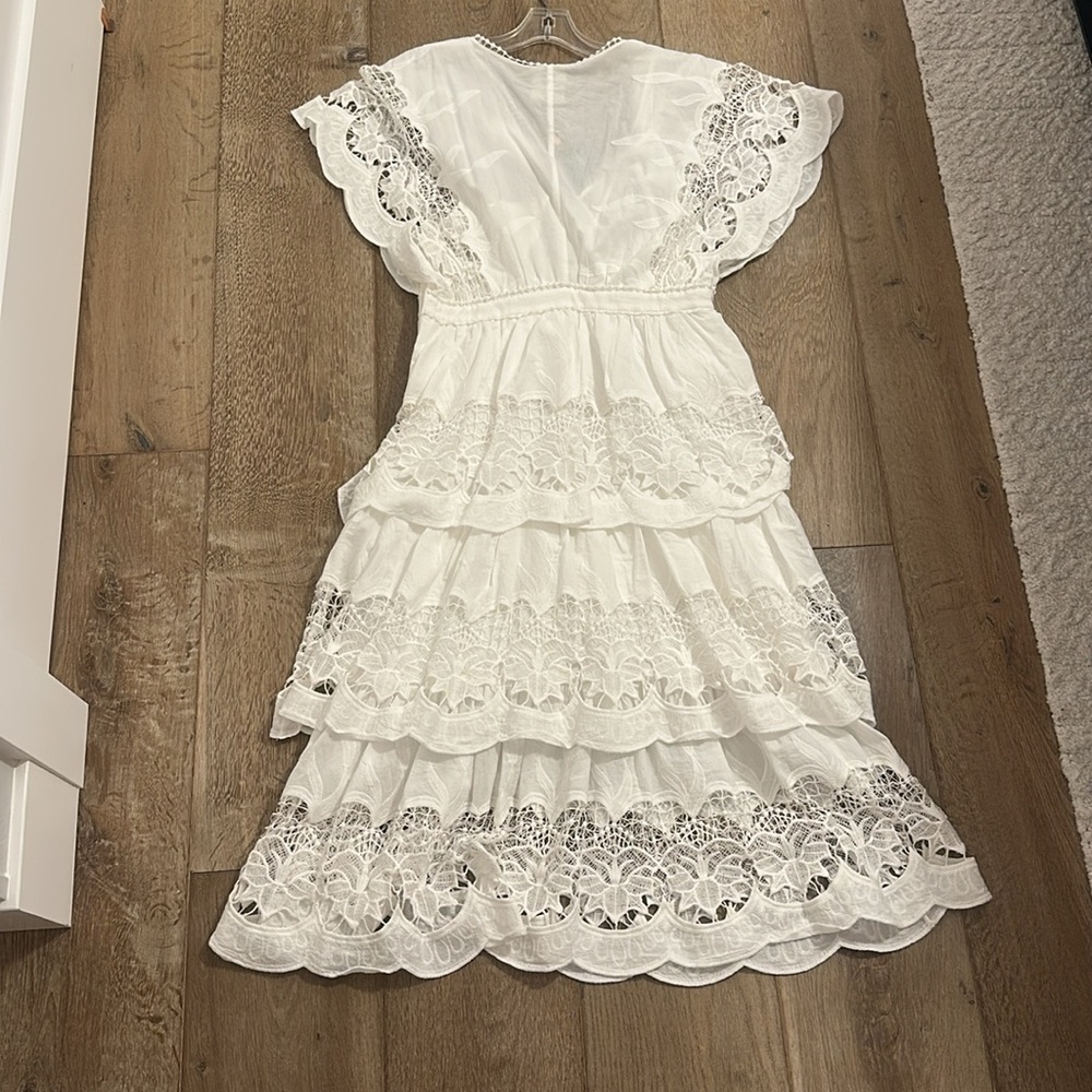 FARM Rio White Lace Maxi Dress - Picture 2 of 3